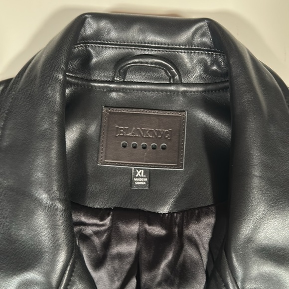 Blank NYC Black Vegan Leather Moto Vest - Picture 5 of 12